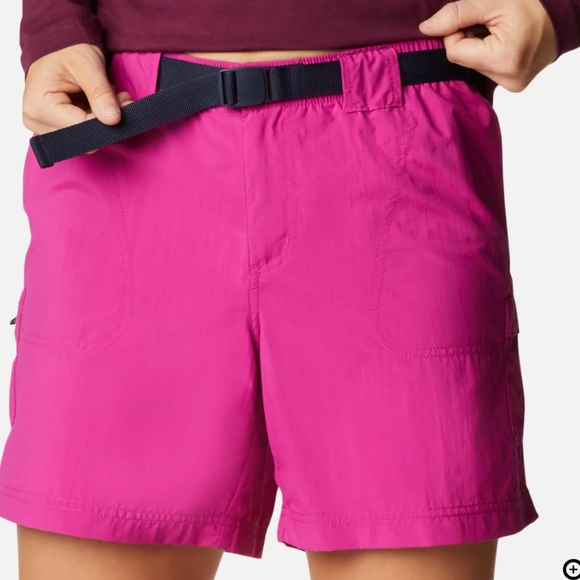 Columbia Sandy River cargo shorts fuchsia size xs - Picture 1 of 12